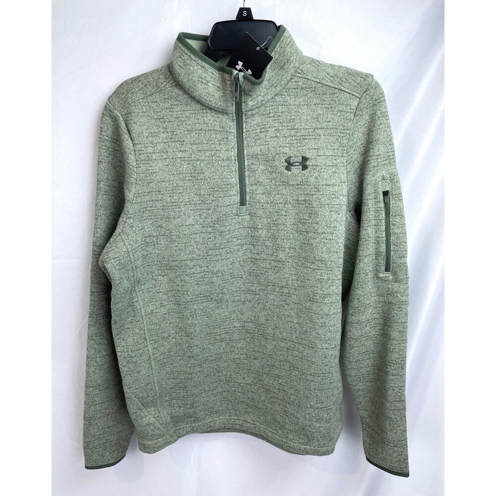 Under‎ Armour Pullover Men Small Specialist Green Long Sleeve 1/4 Zip